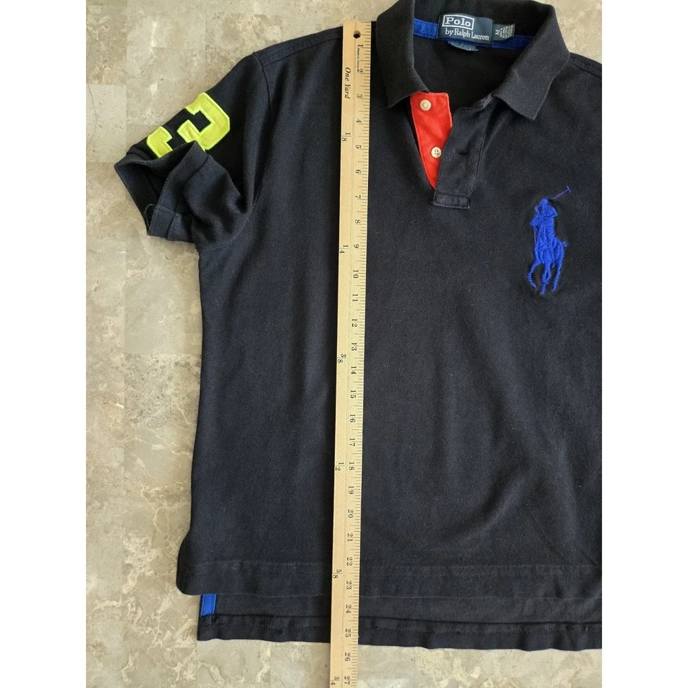 VTG‎ POLO RALPH LAUREN CUSTOM FIT BIG PONY POLO SHIRT MEN'S SIZE M